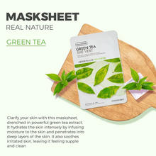 将图片加载到图库查看器,The Face Shop Real Nature Green Tea Face Mask (10 Sheets)