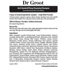 이미지를 갤러리 뷰어에 로드 , Dr. Groot Anti-Dandruff Deep Cleansing Shampoo - {{ shop.kloft.com.au}}