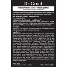 이미지를 갤러리 뷰어에 로드 , Dr. Groot 손상된 모발용 탈모 방지 샴푸 400ml
