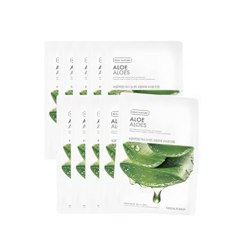 The Face Shop Real Nature Aloe Face Mask (10 Sheets)