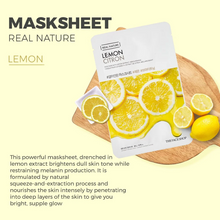 Load image into Gallery viewer, The Face Shop Real Nature Lemon Face Mask (10 Sheets)
